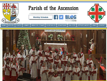 Tablet Screenshot of parishoftheascension.ca